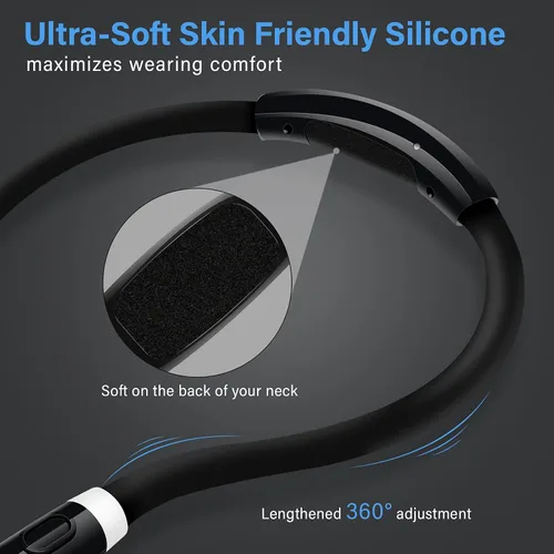 Miniatura 5 de Vekkia Luz LED recargable de lectura para el cuello, luces de libro para leer en la cama, 3 niveles de brillo, brazos de silicona suave flexible