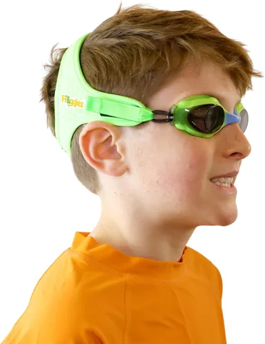 Frogglez - Gafas de natación antivaho para niños menores de 10 años (de 3 a 10 años) recomendadas por instructores de natación; correa de primera