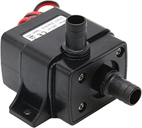 Miniatura 2 de Paquete de 5 bombas de agua sin escobillas de 12 V CC - Bomba ultrasilenciosa de alto flujo de 240L/H 4.2W con cabezal 3M