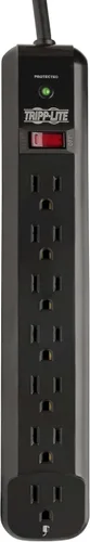 Miniatura 7 de Tripp Lite Regleta de protección contra sobretensiones de 7 tomas, cable extralargo de 12 pies, negro y seguro de 25,000 dólares (TLP712B)