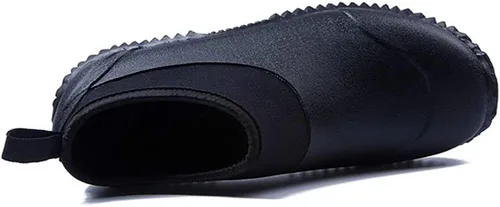 Miniatura 36 de SYLPHID Zapatos de jardín para hombre, zapatos de lluvia impermeables de neopreno para campamento, cuidado del césped, jardinería y trabajo