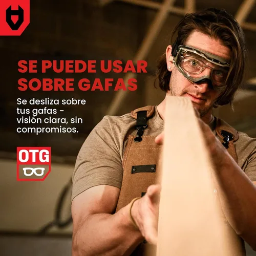 Miniatura 3 de NoCry Gafas de seguridad antivaho sobre anteojos para hombres y mujeres — ANSI Z87.1 Premium antiarañazos y UV380 — Protección ocular con lente