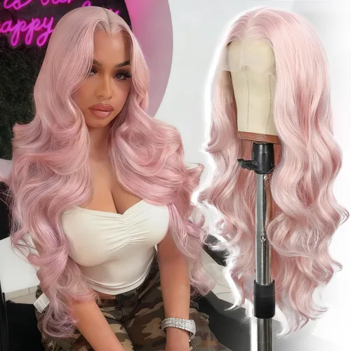 Miniatura 32 de SAPPHIREWIGS Peluca rubia con encaje frontal, pelucas largas y onduladas para mujer, pelucas de color rubio ceniza, resistentes al calor, para Mix