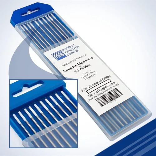 Miniatura 28 de Midwest Tungsten Service Electrodos de soldadura TIG de tungsteno paquete de 10 unidades (azul - 2% tungsteno lantanado (WL20/EWLa-2), 1/8 pulgadas