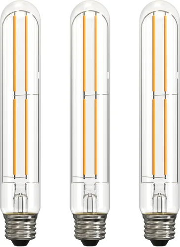 Miniatura 8 de Bombillas LED T10 Edison - Blanco cálido, 2700 K, regulables, estilo vintage, equivalente a 4 W incandescentes de 40 W, base E26, paquete de 3