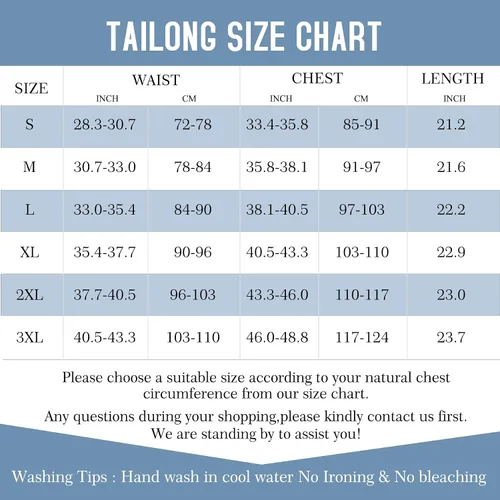 Miniatura 7 de TAILONG Camisetas de compresión para hombre con control de abdomen