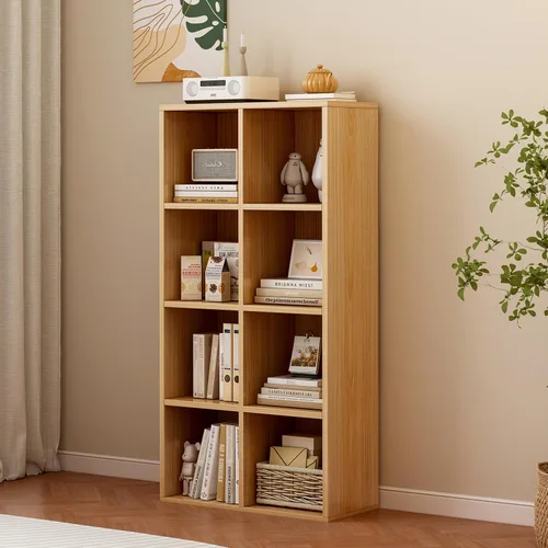 Miniatura 67 de OSCHF - Estantería de almacenamiento de 12 cubos, estantería de madera de 3 niveles con espacios abiertos para el hogar y la oficina, organizador