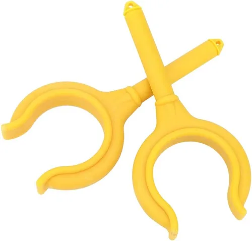 Miniatura 5 de Milltrip 2 unids Boat Oar Lock Fishing Rod Holder Soporte Marine Rubber Dinghy Accesorios (Amarillo)