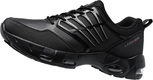 LARNMERN Zapatos antideslizantes para hombre, servicio de alimentos, trabajo, impermeables, con amortiguación de aire, zapatillas de cocina, chef,