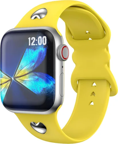 Miniatura 19 de Correa compatible con Apple Watch Series 9, 8, 7, 1.61 pulgadas, Series 6, 5, 4, SE de 1.575 pulgadas, Serie 3 de 1.496 pulgadas para mujer