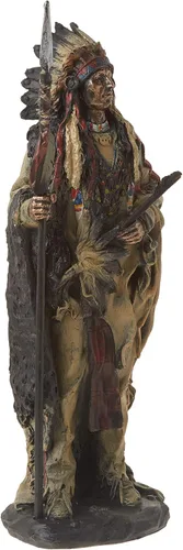 Miniatura 2 de StealStreet SS-G-11358 Estatua de decoración india coleccionable de guerrero nativo americano