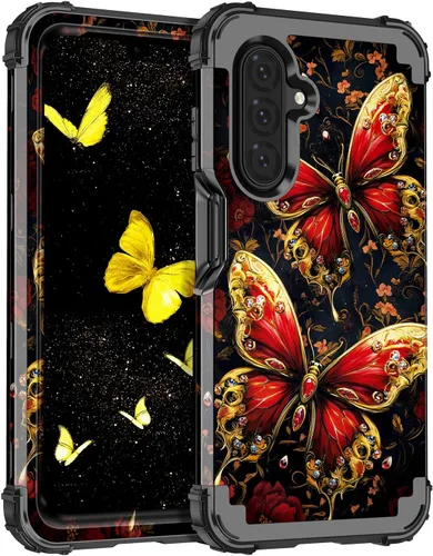 Miniatura 93 de Casetego Funda para Galaxy A16 5G, Tres Capas de Alta Resistencia Robusta a Prueba de Golpes, Protección Completa Rugosa de PC Duro + Parachoques
