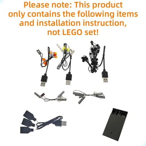 Miniatura 3 de GEAMENT Kit de luz LED compatible con Lego Ideas Home Alone - Juego de iluminación para ideas 21330 modelo de construcción