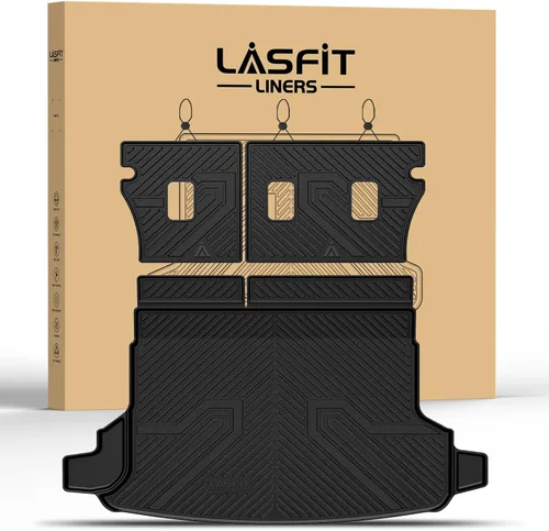 Miniatura 20 de LASFIT Alfombrillas de carga para Kia K4 2025, TPE para todo tipo de clima, ajuste personalizado, tapetes de maletero de automóvil, forros de carga