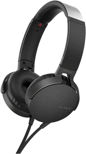 Sony MDRXB550AP/B Audífonos tipo diadema, con extra bajos, color negro. Negro