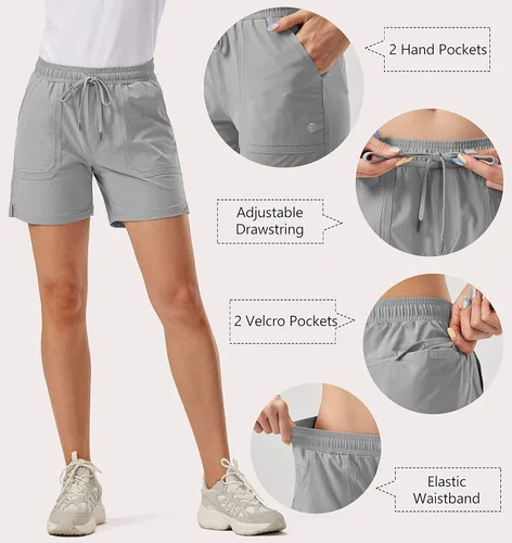 Miniatura 2 de G Gradual Women's 5" Hiking Cargo Shorts Quick Dry Athletic Shorts for Women with Pockets for Golf Workout Walking
