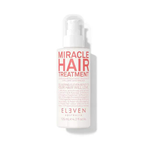 ELEVEN AUSTRALIA Miracle Leave In Hair Treatment - Productos para el cuidado del cabello rizado y lacio para mujeres y hombres, protección térmica y