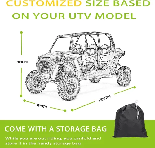 Miniatura 2 de UTV Cover for CFMoto UForce LTD 2011-2018, Heavy Duty All Weather UTV Storage Cover Dust Snow Rain Protection, Outdoor & Indoor Fit for Most UTV