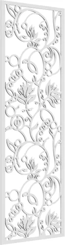 Miniatura 140 de 9 3/8"W x 24 3/8"H x 1/4"T Caspio Decorativos Paneles De Pared De Madera De Calado, Roble Rojo rojo (Red Oak)