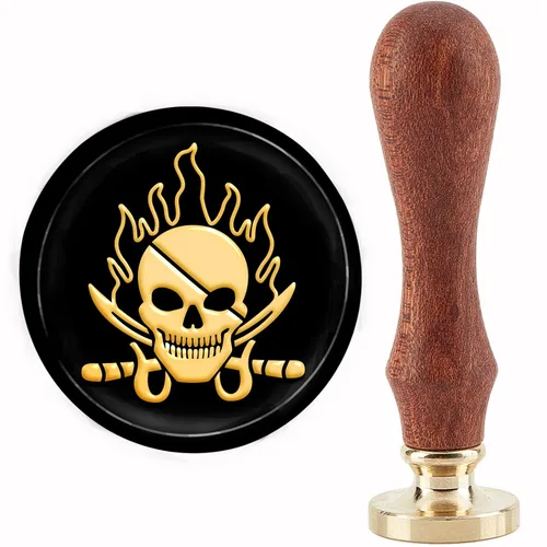 Miniatura 20 de CRASPIRE Sello de Cera de Cuervo de Halloween Sellos de Cera de Sellado de Cuervo Luna Sello de Cera Sello de Sellado de 30mm con Cabeza de Latón