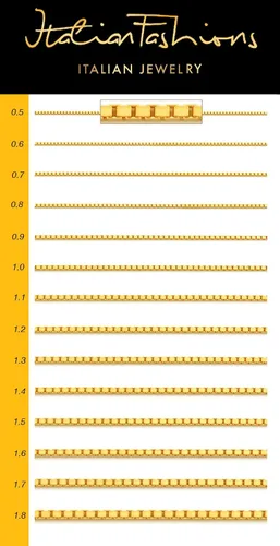 Miniatura 3 de 10k REAL Yellow OR White OR RosePink Gold Solid 0.5mm, 0.6mm, 0.7mm, 0.8mm ,1.0mm, 1.1mm,1.2mm Diamond-Cut Square Mirror Box Link Chain Necklace