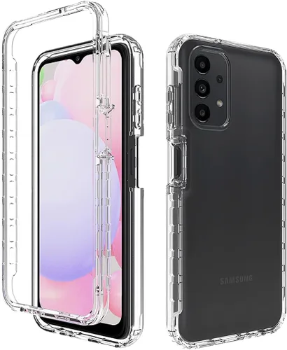Miniatura 6 de Funda para Samsung Galaxy A13 4G/A13 LTE 4G SM-A135F con protector de pantalla de vidrio templado, cuerpo completo transparente con protección