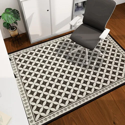 Miniatura 63 de chakme Tapete para silla de oficina para suelo de madera dura, 48 x 36 pulgadas, protector de escritorio de computadora de fácil deslizamiento