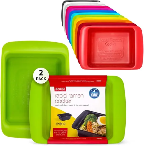 Miniatura 14 de Rapid Plastic - Tazón de fideos o sopas de plástico Sopa y fideos para microondas en cuestión de minutos, perfecto para dormitorio, cocina pequeña