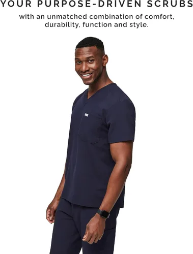 Miniatura 7 de Camiseta quirúrgica Figs Leon, de dos bolsillos, a medida, súper suave, antiarrugas, para hombre