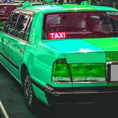 Miniatura 7 de Luz de taxi con enchufe Cig-arette, montaje de succión de taxi de 12 V CC en la lámpara de taxi con cubierta de viento del automóvil, 2 modos de Rojo