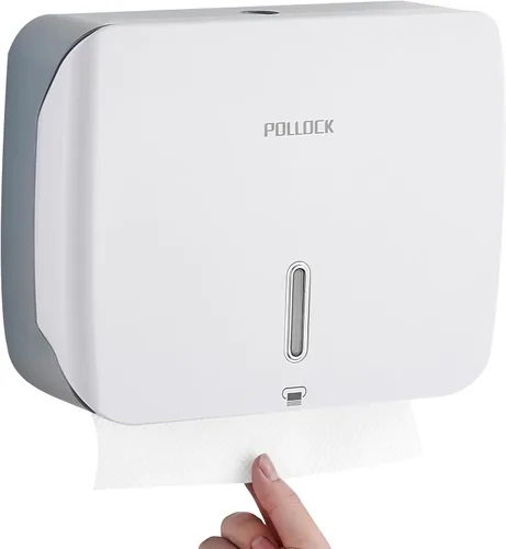 Miniatura 10 de Dispensador de toallas de papel para montaje en pared, dispensador de toallas de mano plegado múltiple/triple en C, dispensador de toallas de papel
