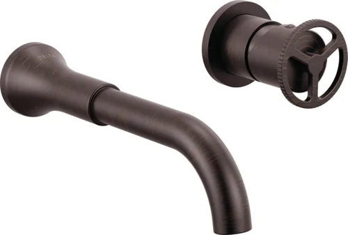 Miniatura 13 de Delta Faucet Trinsic vestiduras de llave para lavabo, de montaje de pared, con mango individual, T3559LF-BLWL Negro mate