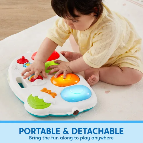 Miniatura 4 de SYNCFUN Alfombra de juego para bebé, juguetes para el tiempo de barriga, juguetes de aprendizaje musical para bebés de 0 a 6 meses, adorable