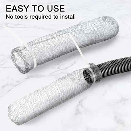 Miniatura 6 de 24 Piezas Trampas de Pelusa para Lavadora de Acero Inoxidable Trampas Cazapelusas para Lavandería Filtro de Malla para Manguera de Lavadora con 24