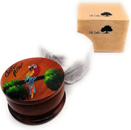 Miniatura 16 de Joyero de madera - Decoración pintada a mano - Juego de 1 joyero auténtico de la selva tropical costarricense - Artesanal - Estuche