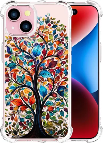 Miniatura 36 de Compatible con iPhone 14, funda transparente y bonita para mujeres y niñas, diseño floral, diseño floral femenino, funda para teléfono 14