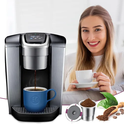 Miniatura 7 de Tazas reutilizables K Cups para Keurig, cápsulas de café reutilizables universales de acero inoxidable, cápsulas K recargables únicas para máquinas