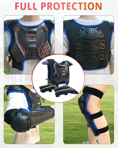 Miniatura 4 de StarknightMT Equipo de Bicicleta de Tierra para Niños - Equipo de Protección Juvenil para Montar Motocicleta, Traje de Armadura de Motocross