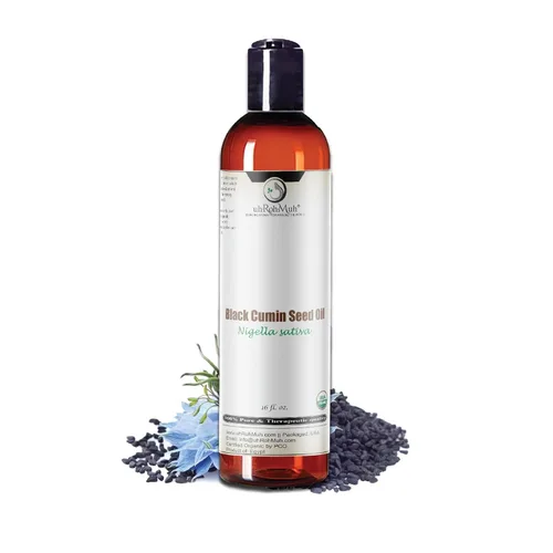 Miniatura 3 de Aceite de semilla de comino negro orgánico USDA de primera calidad, Nigella sativa prensada en frío, 3% timoquinona (nivel TQ), aceite de comino