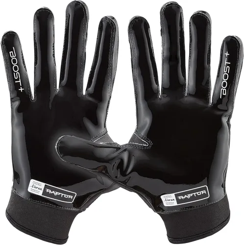 Miniatura 2 de Guantes de fútbol Grip Boost Raptor 2.0 acolchados para hombres con tecnología de agarre Boost Plus Negro