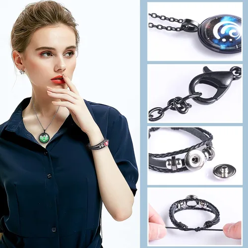 Miniatura 3 de XUBWVW Genshin Impact - Collar de impacto con diseño de ojo de Dios, regalo inspirado en cosplay, regalo para los amantes del juego, colgante