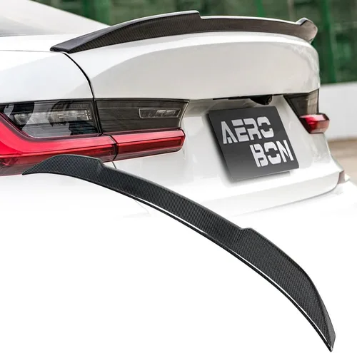 Miniatura 8 de AeroBon Alerón de maletero de fibra de carbono real compatible con BMW Serie 3 G20 Sedan M3 G80 2019-2026 Alerón trasero (estilo G20 MP)