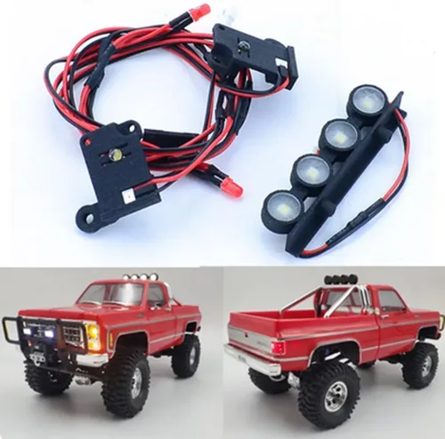 Miniatura 5 de Trx4m k10 Kit de luz, luz de techo de coche RC/luz LED trasera delantera para Traxxas 1/18 Trx4m K10 RC Crawler piezas de actualización