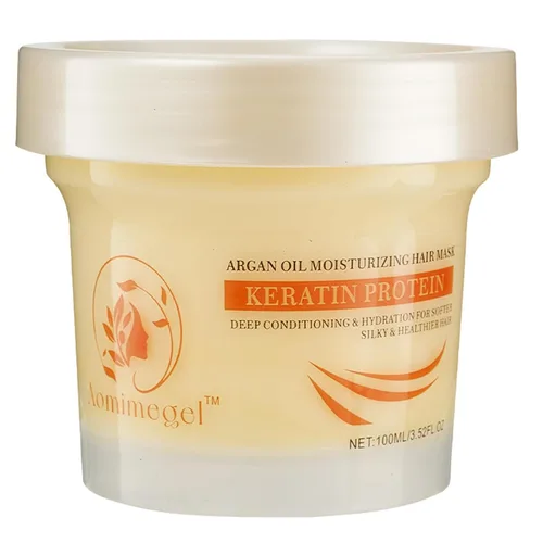 Máscara de cabello de colágeno, máscara de cabello con aceite de argán de reparación profunda y acondicionador para el tratamiento del cabello