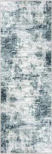 Miniatura 834 de IOHOUZE Alfombra abstracta lavable de 3 x 12 pies para pasillos, antideslizante para cocina, camino de entrada de lana sintética para interiores