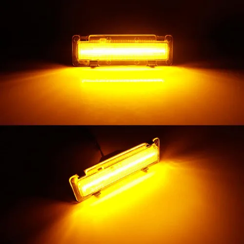 Miniatura 7 de Pontiac Firebird 1982-1992, Chevy Camaro 1982-1992 - Lámpara de marcador lateral para parachoques delantero, lente transparente, luz LED ámbar Lente