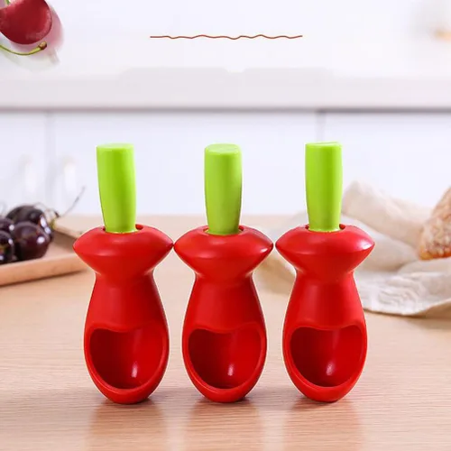 Miniatura 8 de HEMOTON Cherry Pitter Fruit Core Remover Tool Gadget de cocina para eliminación rápida de cereza y fruta Núcleo Diseño para uso doméstico