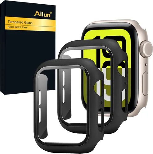 Miniatura 12 de Ailun Funda protectora de pantalla para Apple Watch Series 9, 8 y 7 [1.61 pulgadas], carcasa rígida ultrafina de policarbonato integrado con vidrio