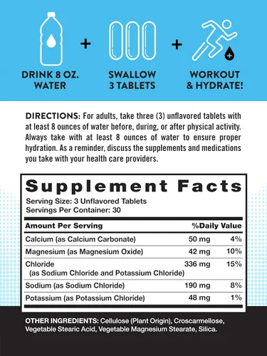 Miniatura 2 de Nature's Truth Tabletas de electrolitos Sin azúcar 90 unidades Suplemento de hidratación vegano, sin OMG y sin gluten con minerales