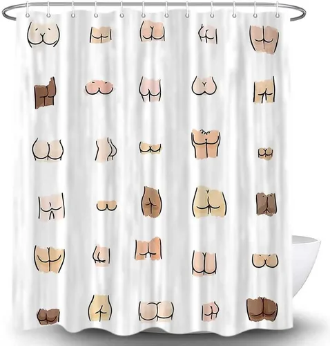 Miniatura 16 de JAWO Cortina de ducha de vaca de granja para baño, bonito juego de cortinas de ducha de tela de granja rústica sobre madera, divertidos accesorios
